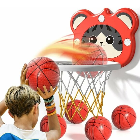 Indoor Mini Basketball Hoop for Toddlers Kids Boys Age 2 - 6, Toddlers Basket - Picture 6 of 6